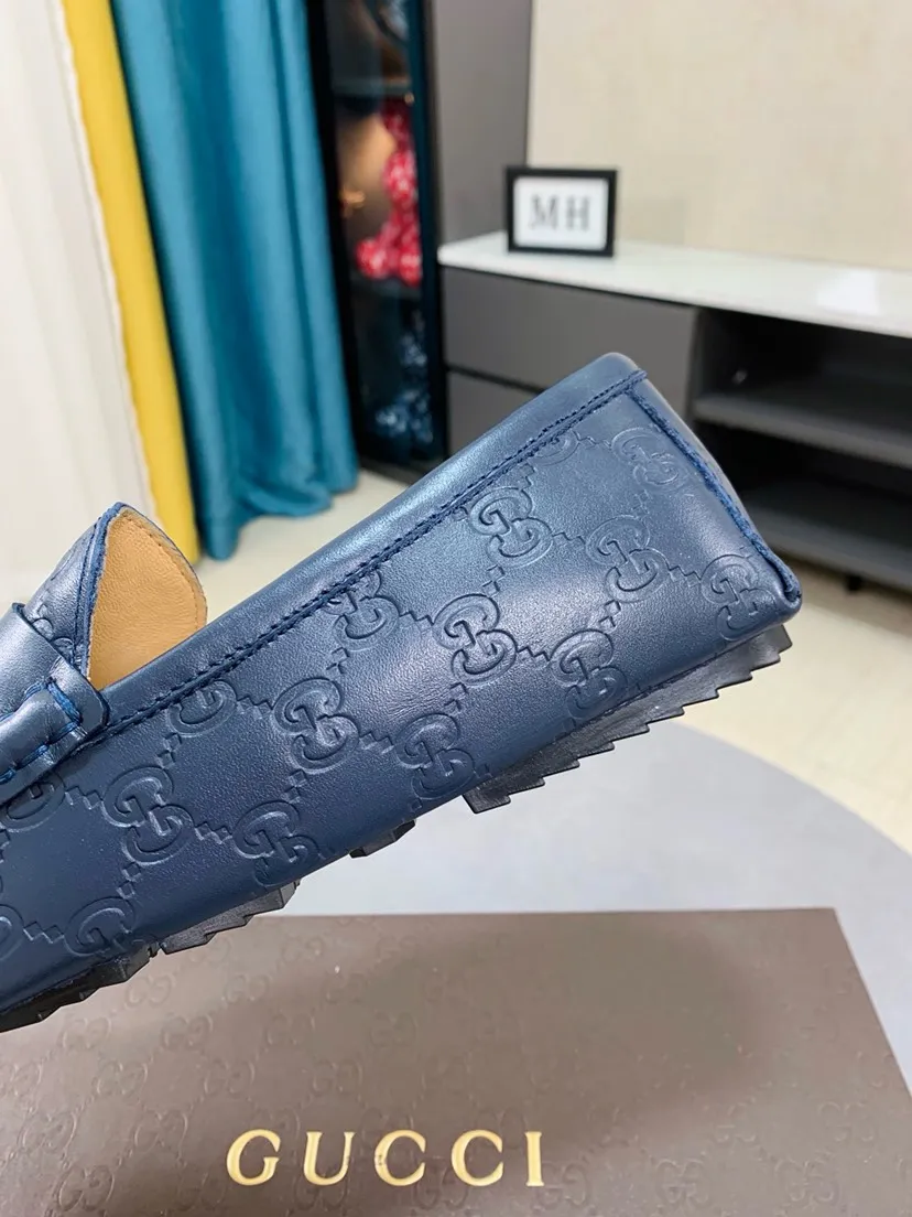 Men's men's shoes 💰458🌹🌹 Comes with packaging [GUCCI Gucci] original men's casual beanie shoes, original Italian imported special material cowhide embossing➕real first-layer sheepskin lining; equipped with precision stitching to highlight low-key luxury. The comfortable sole design maximizes the comfort and anti-slip properties of the shoe. The shoe shape is dignified and the low-key charm is not concealed! Natural and free new urbanism, code number: 38-44